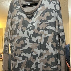 New Directions Gray Knit Sweater